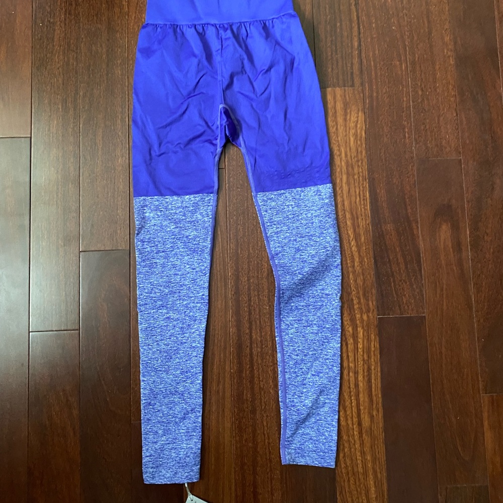 Gymshark seamless twotone leggings -indigo size small